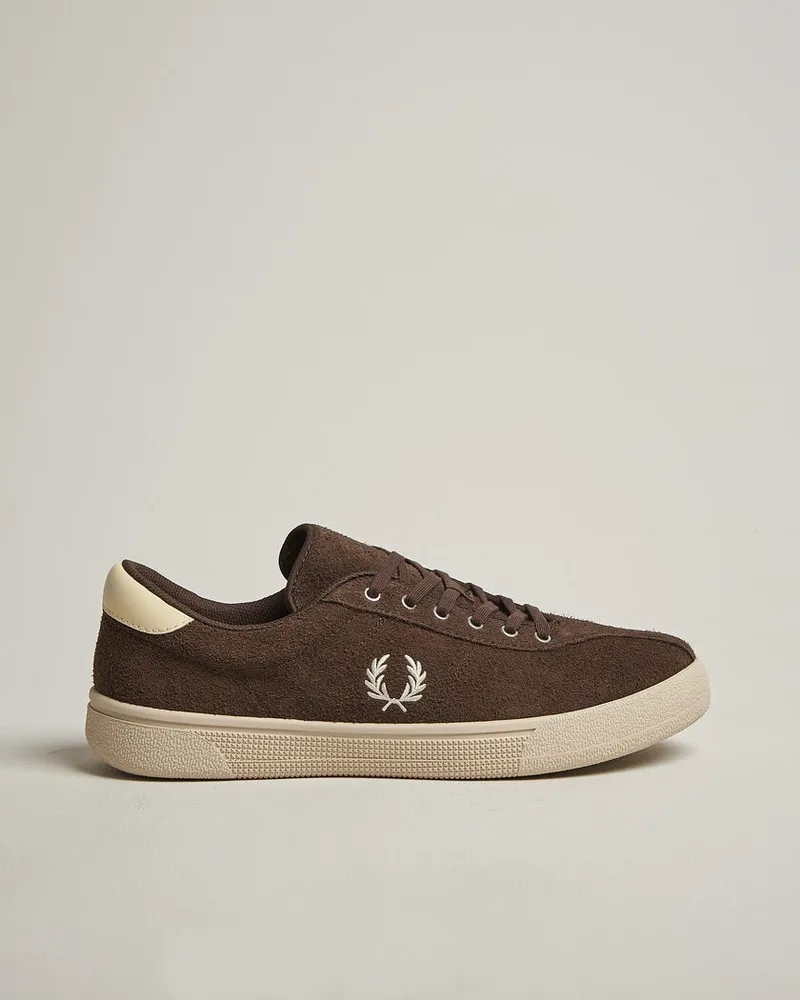 Fred Perry Tennis Suede Sneaker Burnt Tobacco Braun