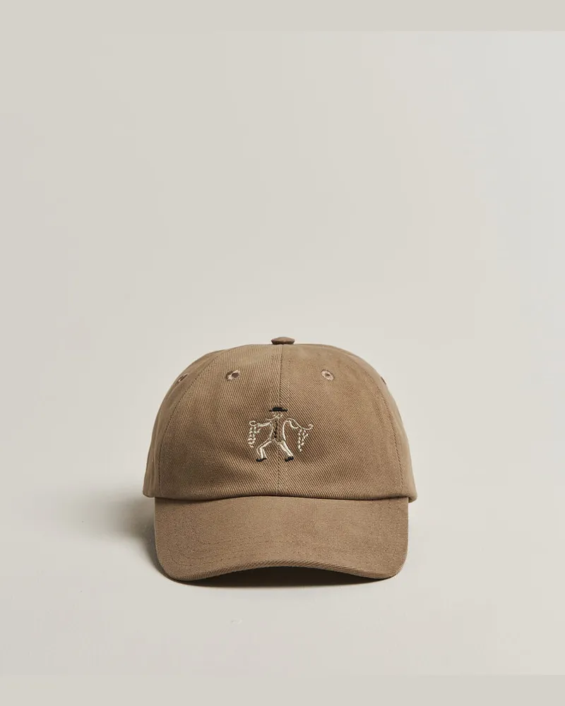 Drake's Onion Seller Twill Baseball Cap Fawn Brown Braun