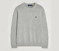 Cotton Crew Neck Sweater Andover Heather