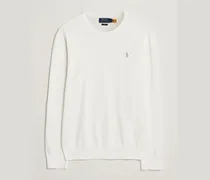 Cotton Crew Neck Sweater Deckwash White