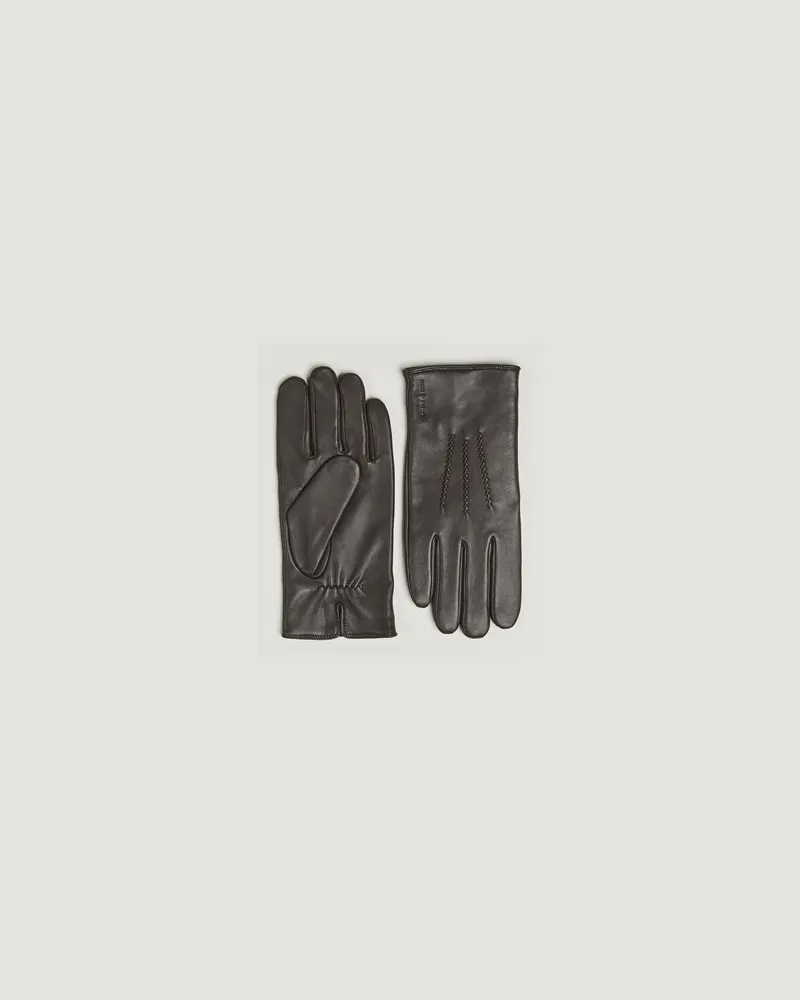 Tiger of Sweden Garvin Leather Glove Dark Brown Braun