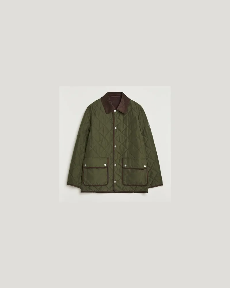 Gant Quilted Fleece Jacket Green Lagoon Grün