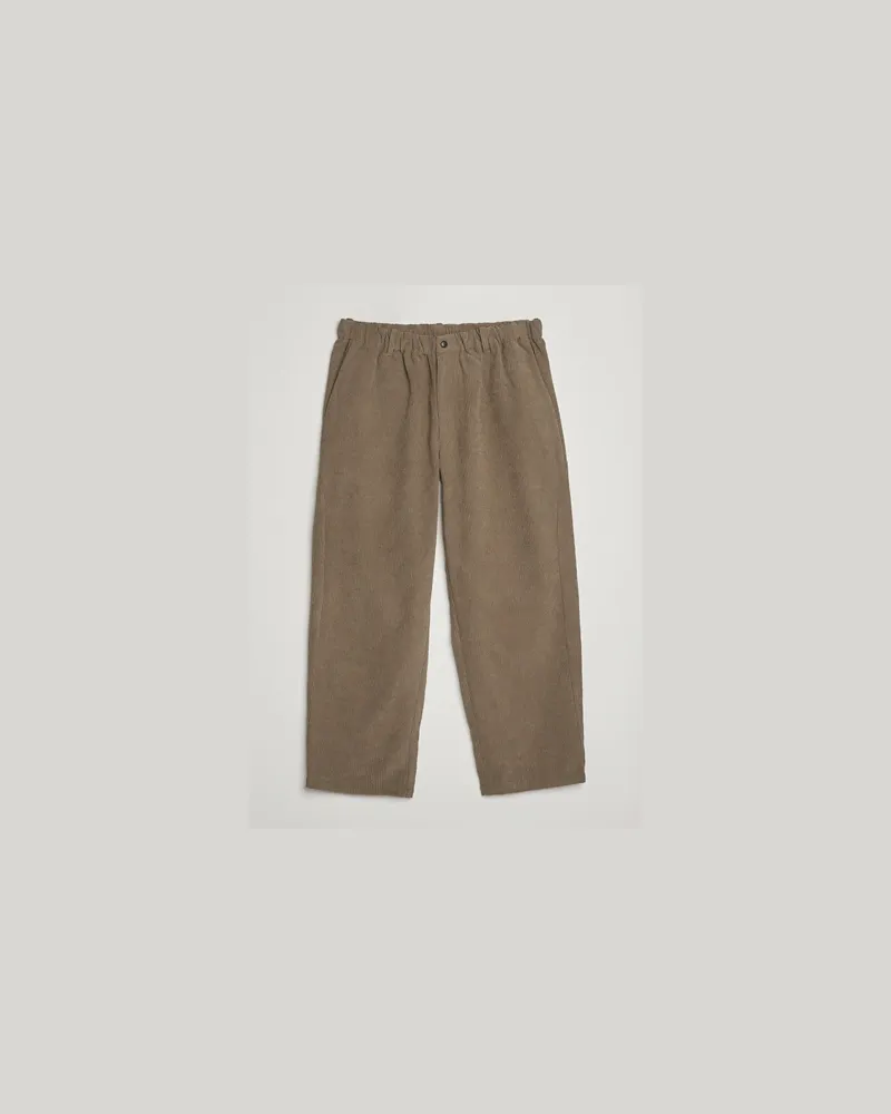 Goldwin Wale Corduroy Straight Pants Taupe Beige