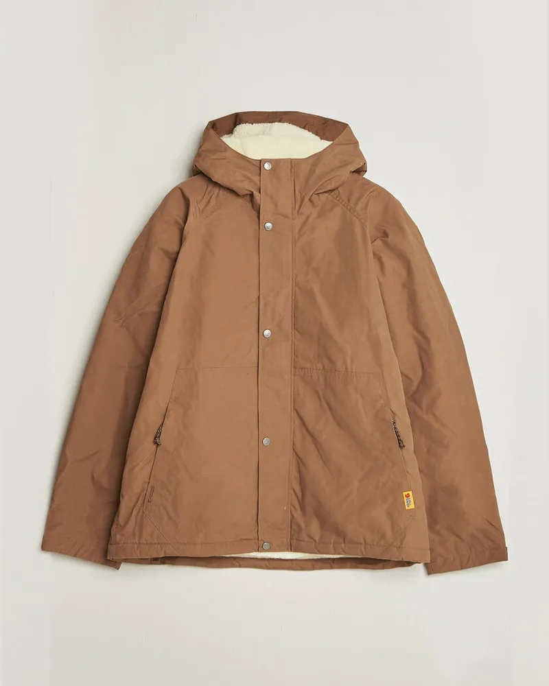 Fjäll Räven Vardag G-1000 Pile Jacket Wood Brown Braun