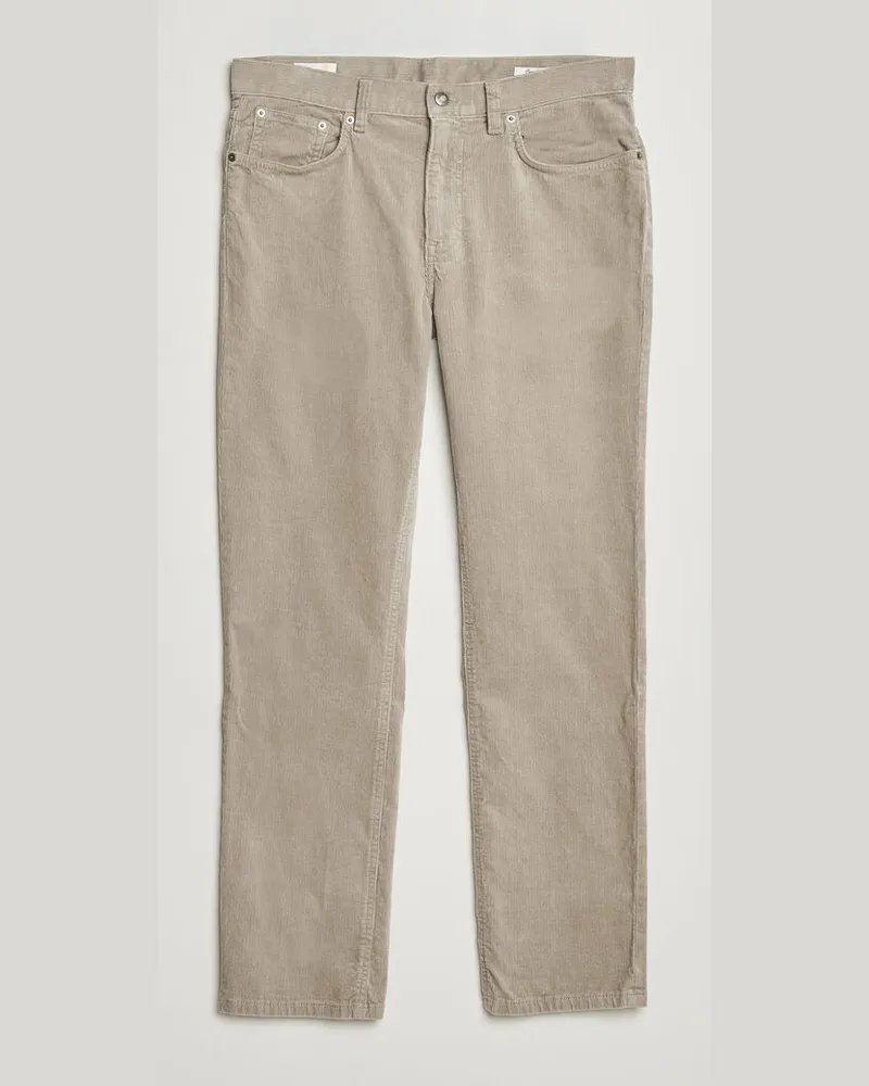 Gant Regular Fit Corduroy 5-Pocket Pants Mist Taupe Beige