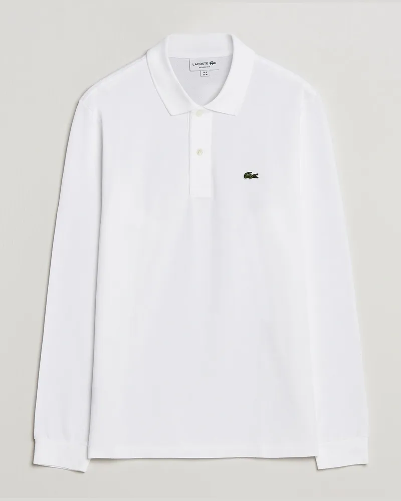 Lacoste Original Long Sleeve Polo Piké White Weiß