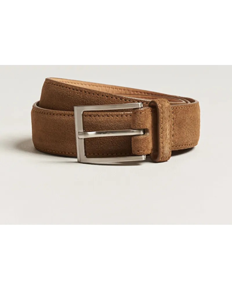 Loake 1880 William Suede Belt Tan Braun