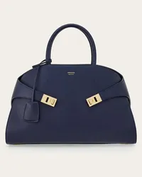 Ferragamo Hug Handtasche (M Blau