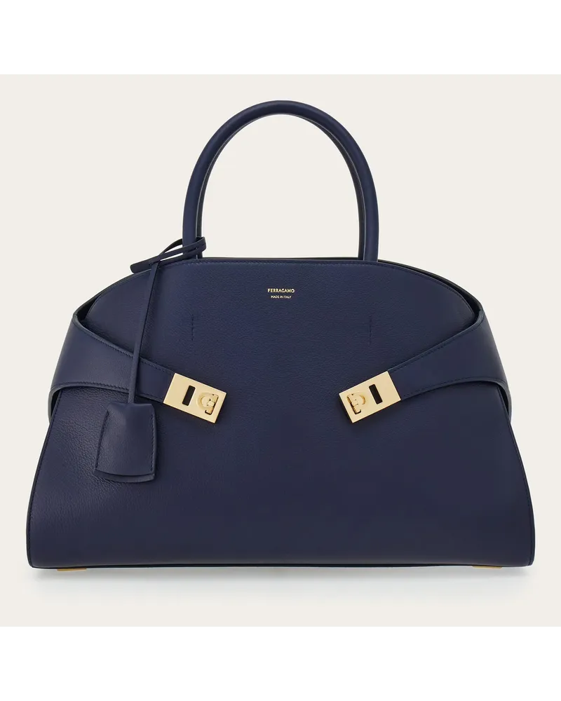 Ferragamo Damen Hug Handtasche (L) Blau Blau