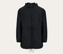 Damen Mittellanger technischer Parka Schwarz