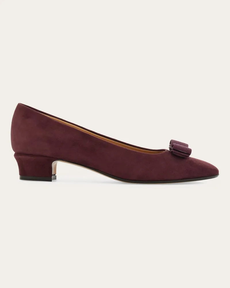 Ferragamo Damen Pumps mit Vara-Schleife Violett Größe Violett