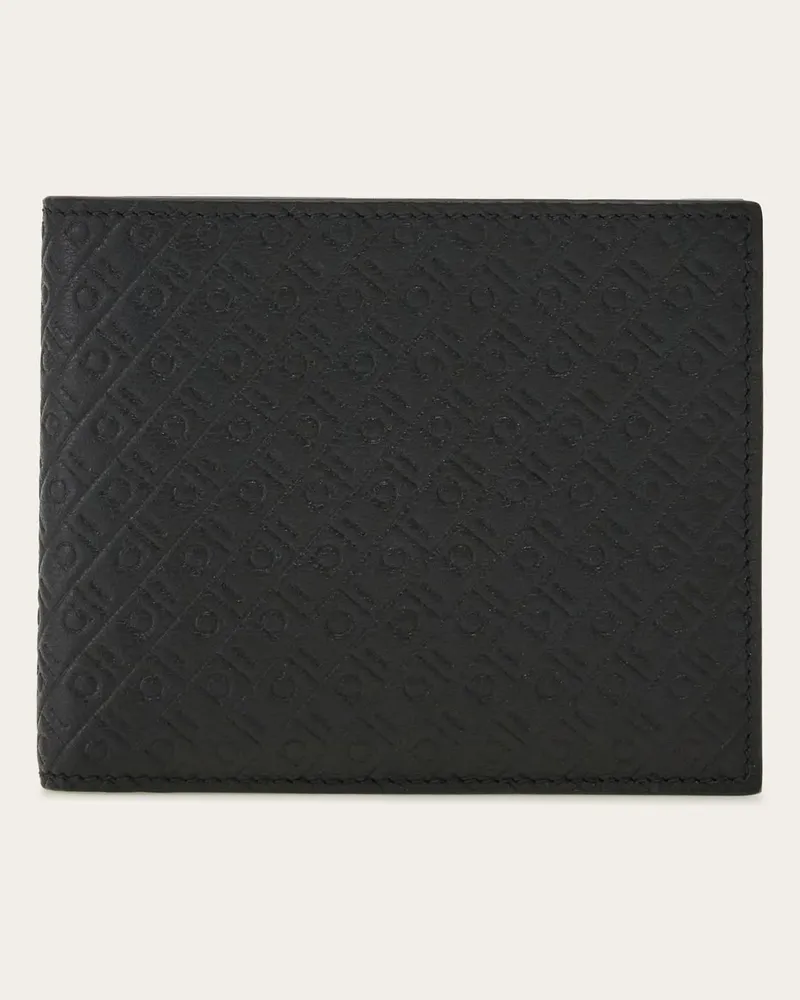 Ferragamo Herren Brieftasche Ferragamo Monogram Schwarz Schwarz