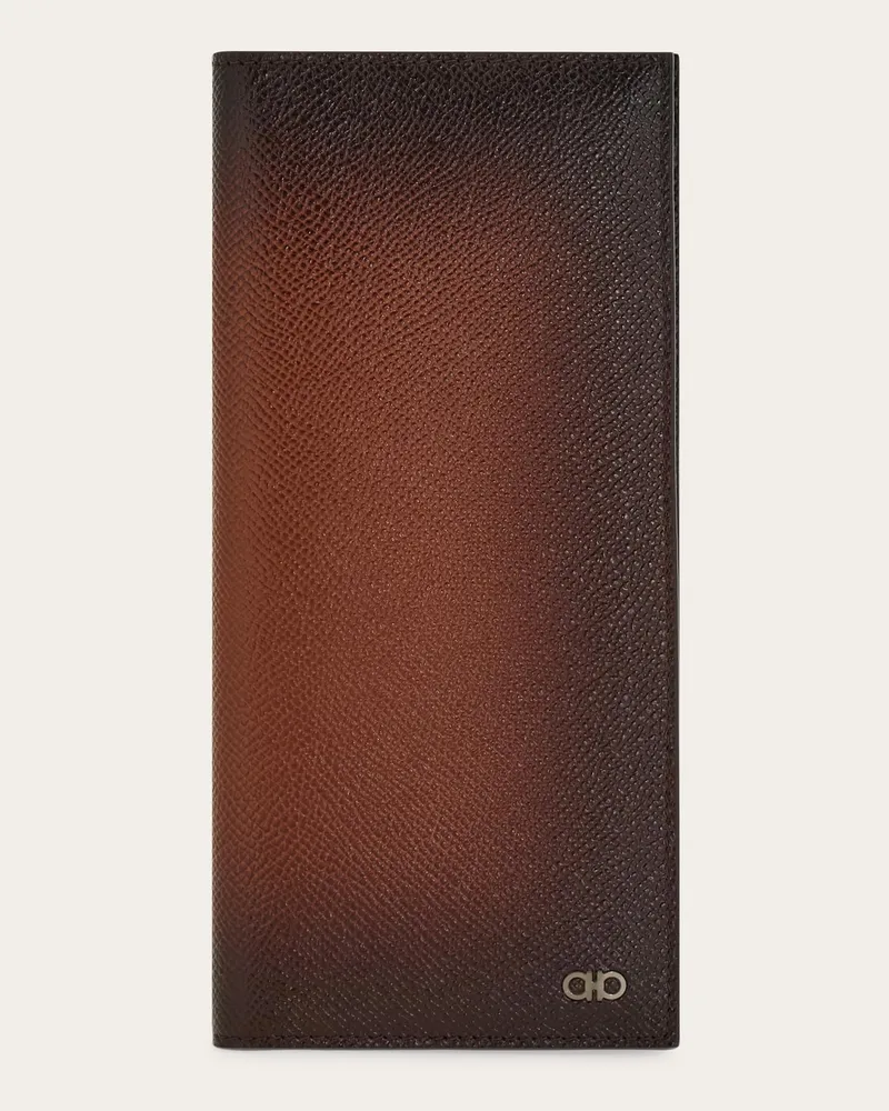 Ferragamo Herren Gancini Organizer-Brieftasche Braun Braun