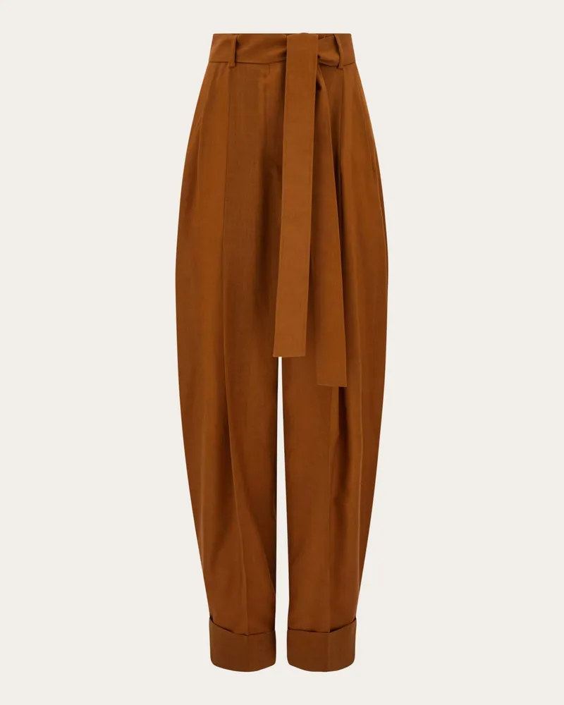 Ferragamo Damen Barrel-Hose Braun Braun