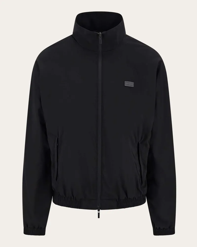 Ferragamo Herren Blouson Schwarz Schwarz
