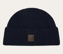Herren Strick-Beanie Blau