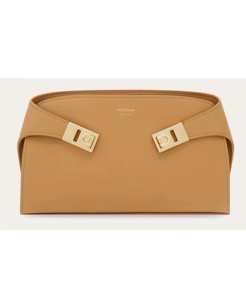 Ferragamo Umhängetasche Hug Beige Braun