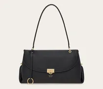 Damen Ferragamo Sofia 2026 Schultertasche (M) Schwarz