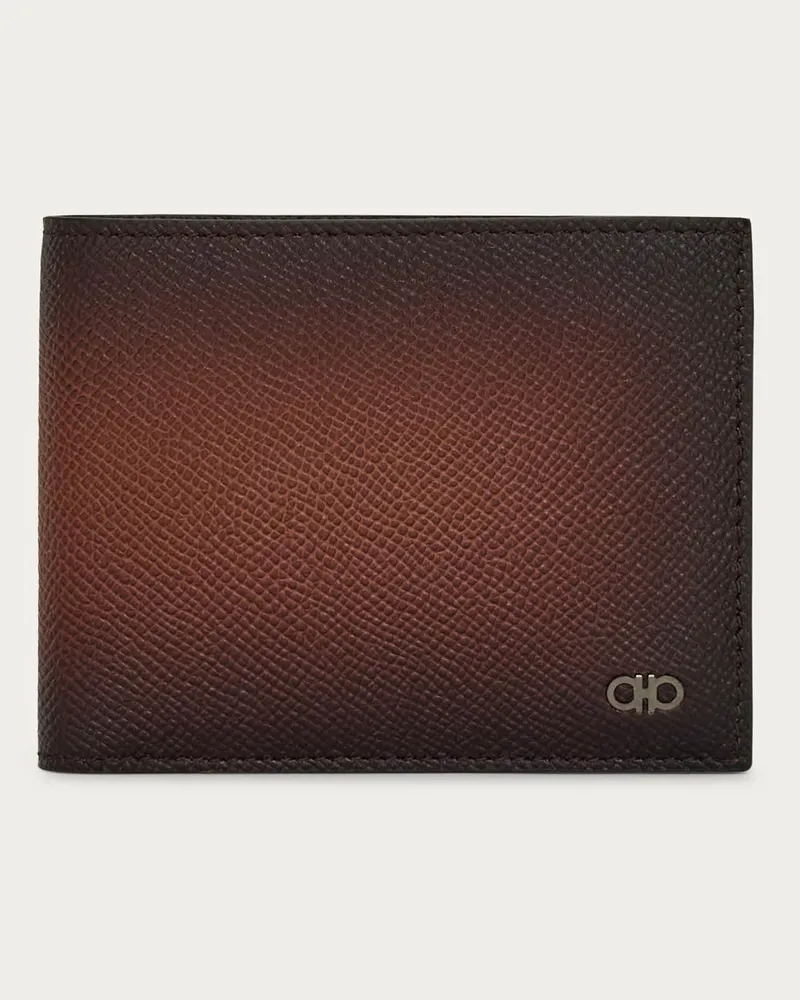 Ferragamo Herren Gancini Brieftasche Braun Braun