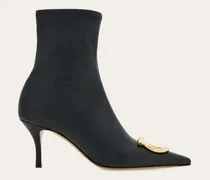 Damen Stiefelette mit Maxi Gancini Schwarz Größe
