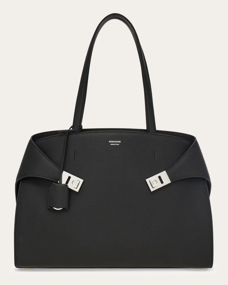Ferragamo Herren Schultertasche Hug Schwarz Schwarz