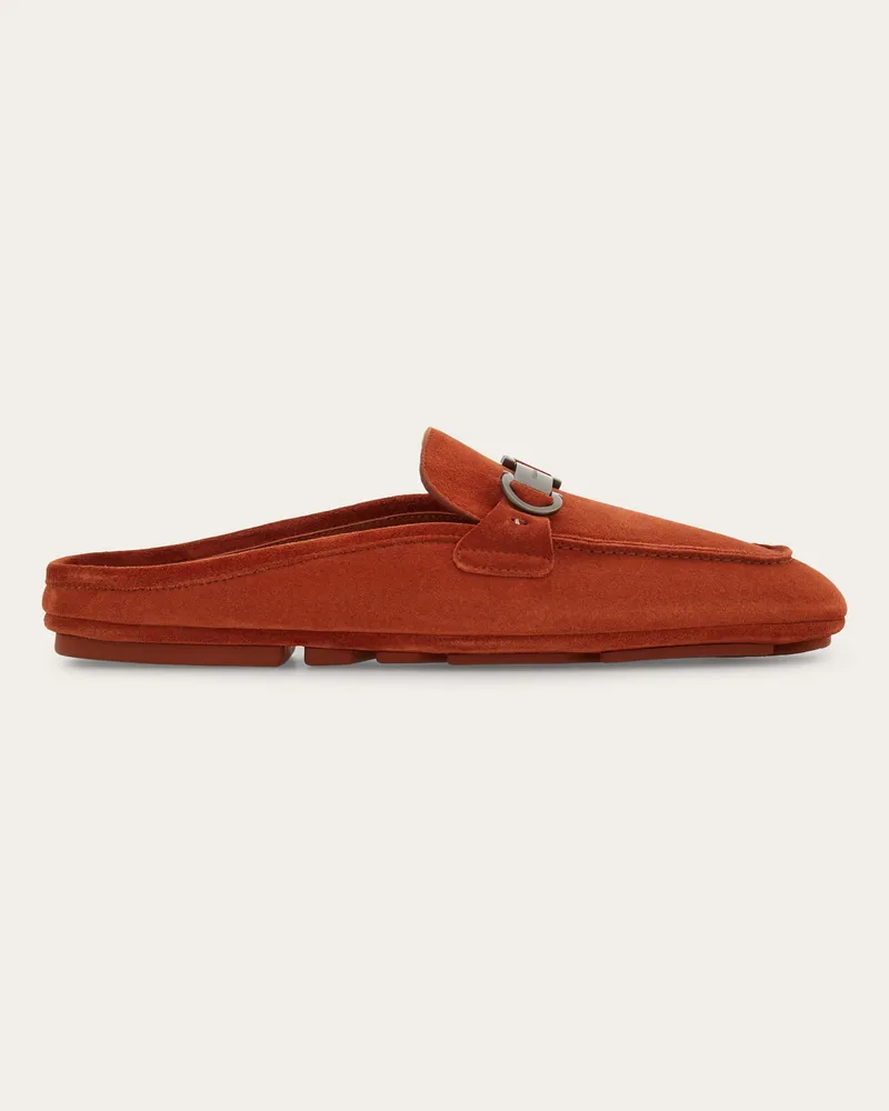 Ferragamo Herren Mule mit Gancini-Ornament Rot Größe Rot