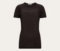 Damen Strick T-Shirt Braun