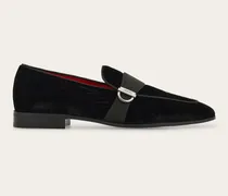 Herren Loafer mit Gancini-Ornament Schwarz Größe