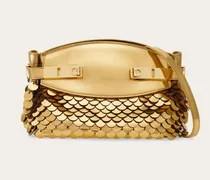 Damen Hug Umhängetasche Soft mit Pailletten (XS) Gold