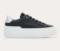 Damen Plateau-Sneaker Schwarz Größe