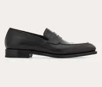 Herren Penny-Loafer in Tramezza-Machart Schwarz Größe