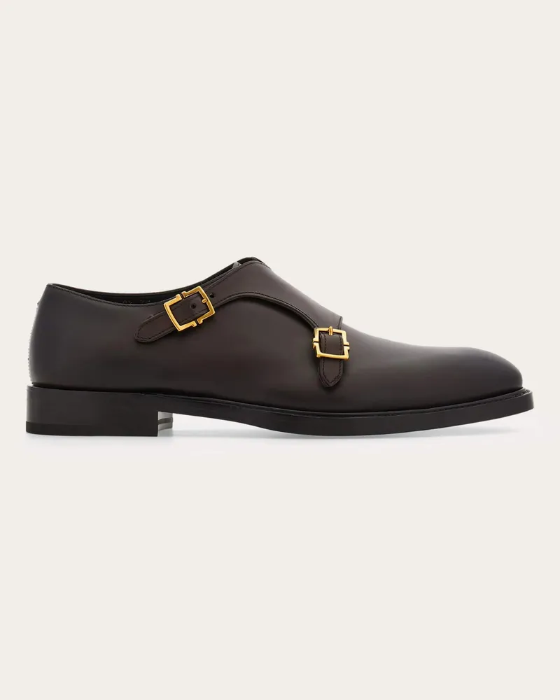 Ferragamo Herren Double-Monk Braun Größe Braun