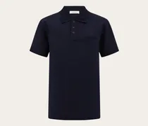 Herren Polohemd aus Baumwolle Blau