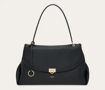 Damen Ferragamo Sofia 2026 Schultertasche (L) Schwarz