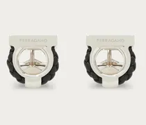 Herren Gancini-Manschettenknöpfe Schwarz