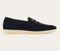 Herren Salopper Loafer mit Gancini-Ornament Blau Größe