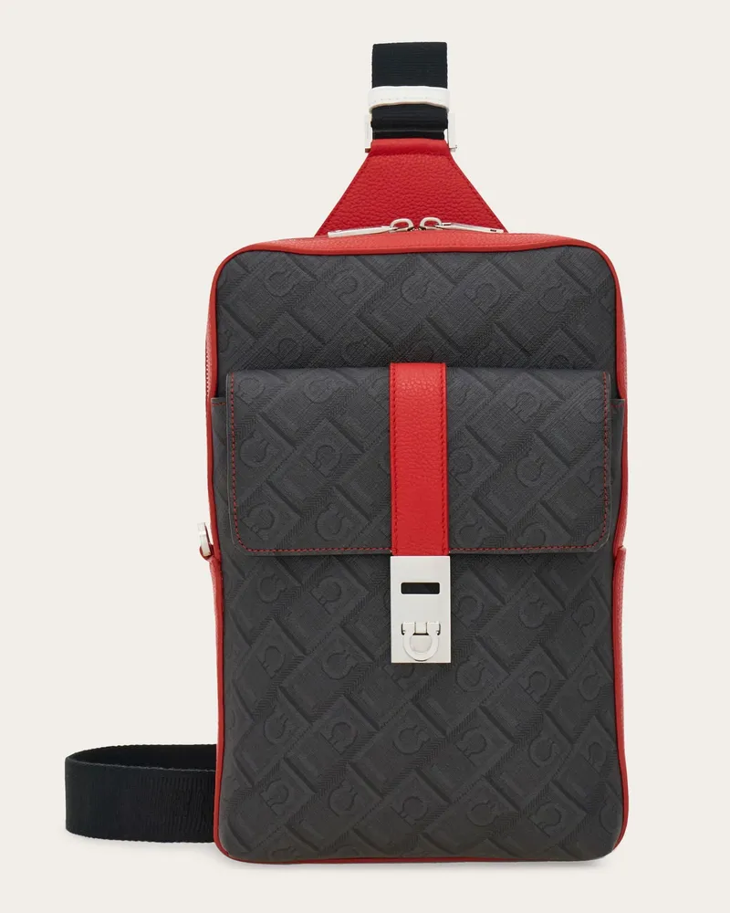 Ferragamo Herren Einschulter-Rucksack - Citymatch Capsule Rosa Rosa