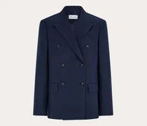 Herren Zweireihiger Sakko Blau