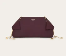 Damen Mini Bag mit Kette Violett