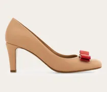 Damen Pumps mit Vara-Schleife Beige Größe
