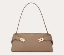 Damen Hug Schultertasche East-West Beige