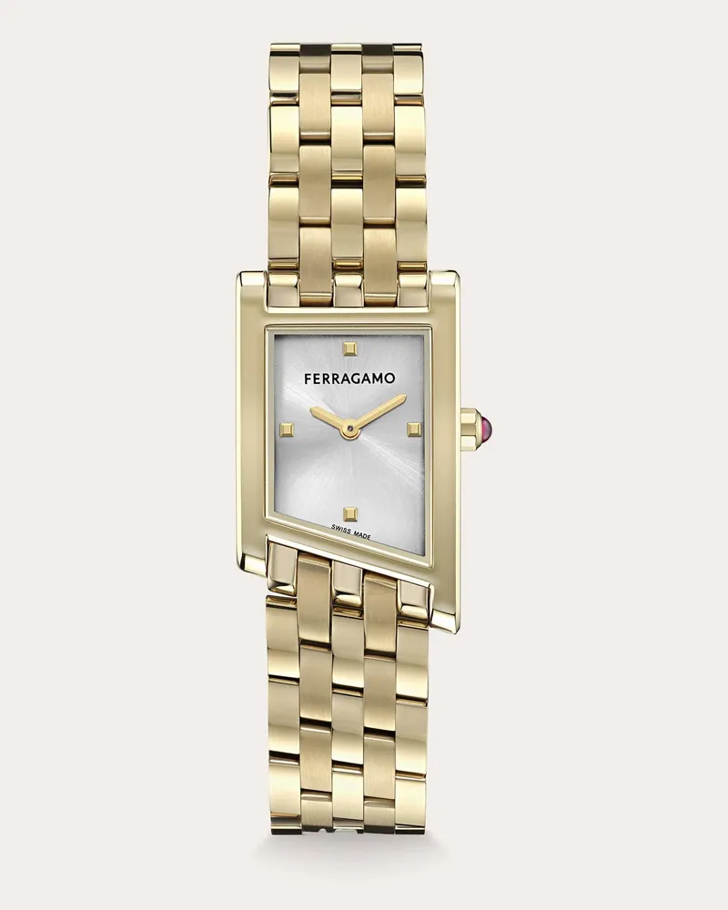 Ferragamo Damen Ferragamo Asymetrique Uhr Gold Gold