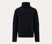 Herren Pullover mit hohem Halsabschluss Blau