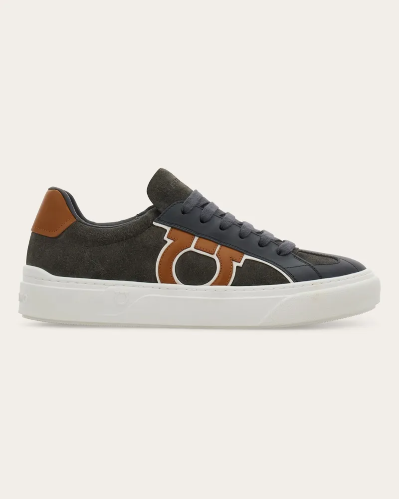 Ferragamo Herren Gancini Sneaker Grau Größe Grau