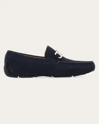 Ferragamo Driver Mokassin mit Gancini Ornament Blau