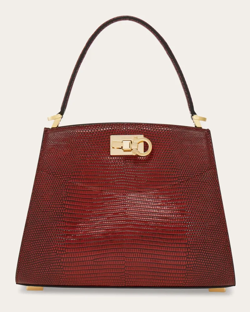 Ferragamo Damen New Ferragamo Studio Box Bag (S) Braun Braun
