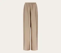 Damen Seidenhose Beige