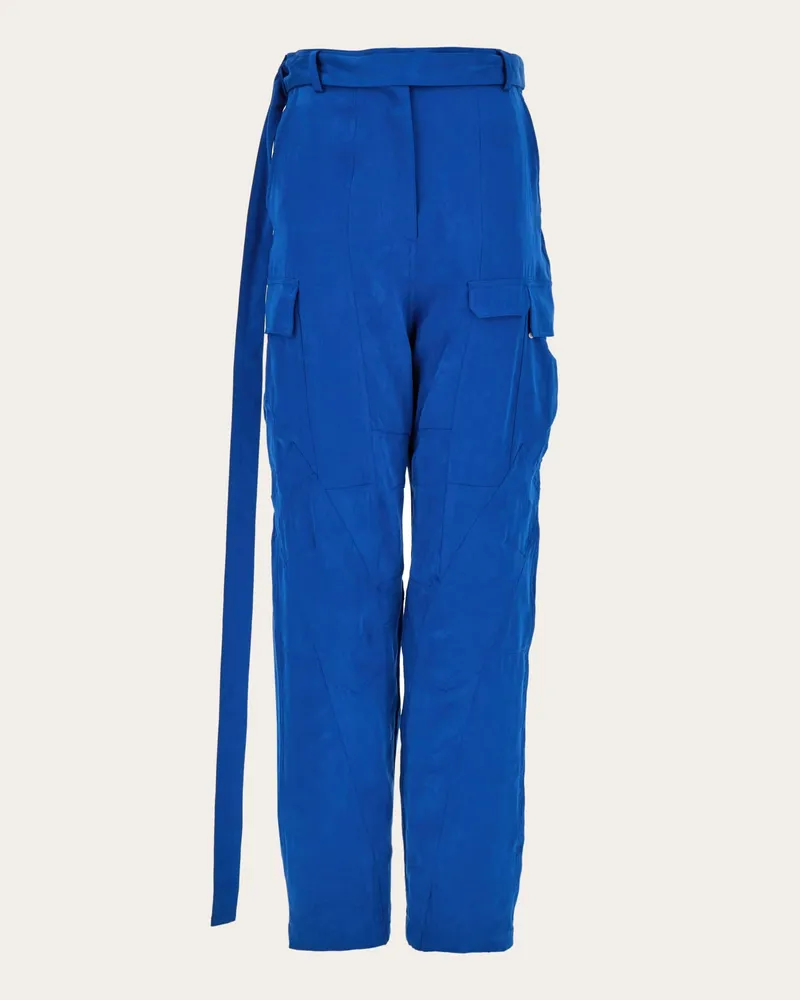 Ferragamo Damen Cargohose Blau Blau