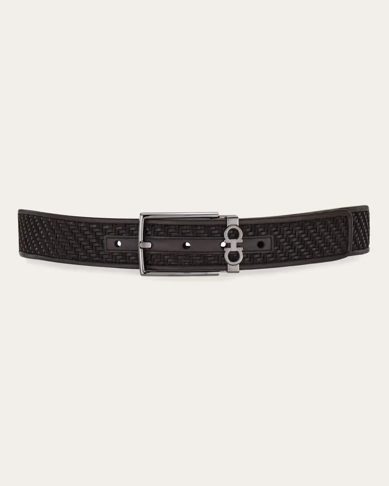Ferragamo Herren Verstellbarer Gürtel Braun Braun