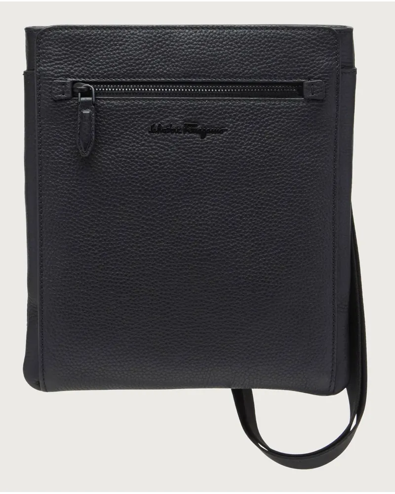Ferragamo Herren Umhängetasche Schwarz Schwarz